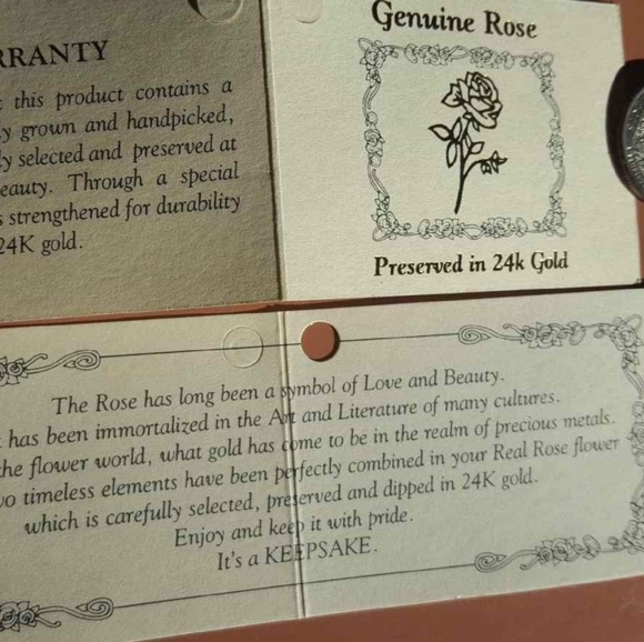 Real 24k Gold Rose - gift or collectable - Picture 5 of 5